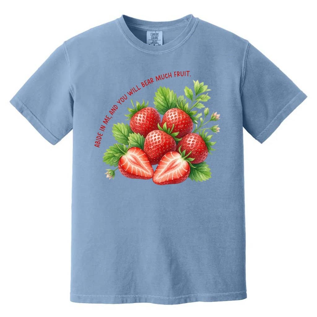 Comfort Colors Bear Much Fruit Shirt – Gift for Christians Bible Verse