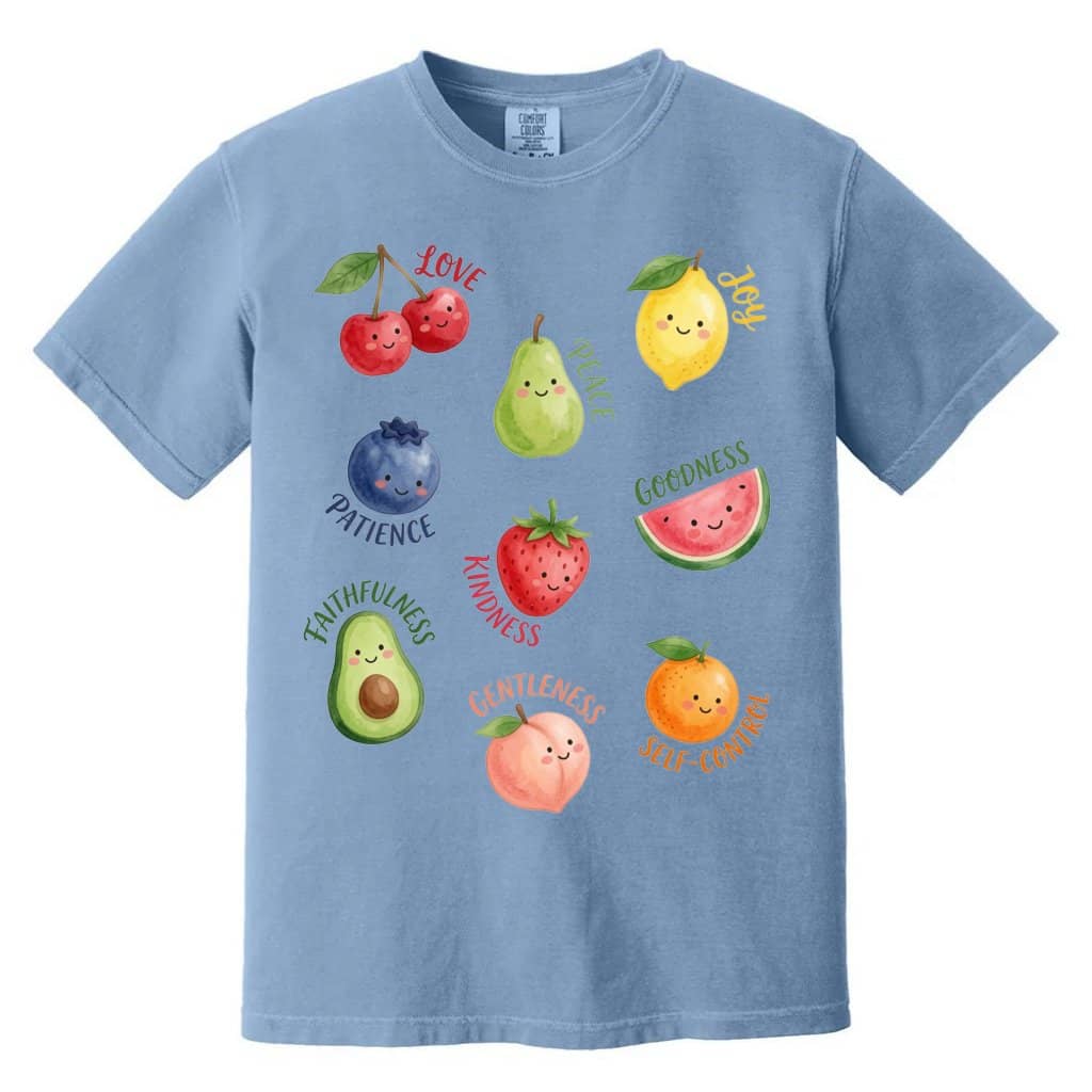 Comfort Colors Fruit of the Spirit Shirt – Gift for Christians Bible