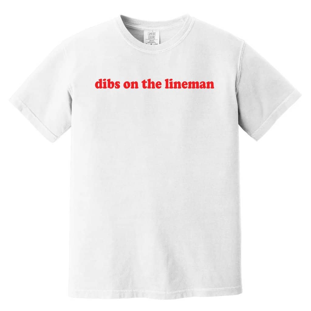 Dibs on the Lineman Comfort Colors Shirt – Funny Gift for Lineman Wife