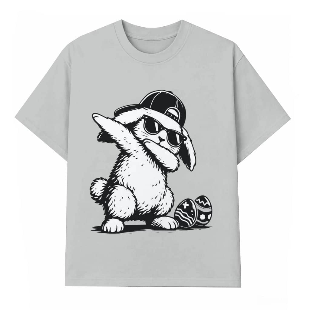 Dabbing Bunny Egg Hunter T-shirt – Easter Gift for Him & Her