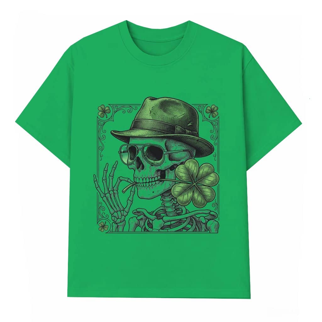 Skull Skeleton Leprechaun T-shirt – St. Patrick's Day Gift Funny