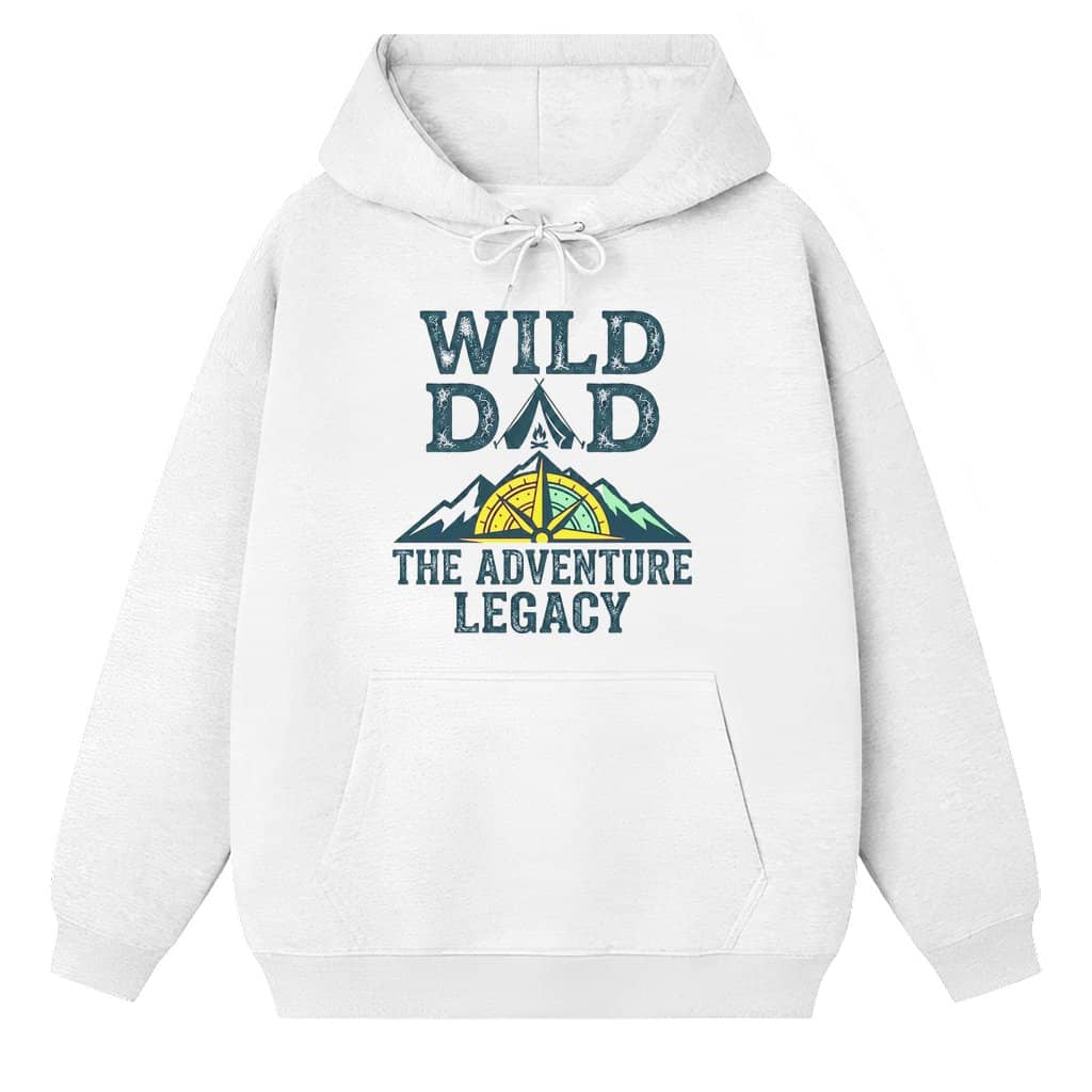 Retro Wild Dad Hoodie – Father's Day Gift for Dad Camping Adventure
