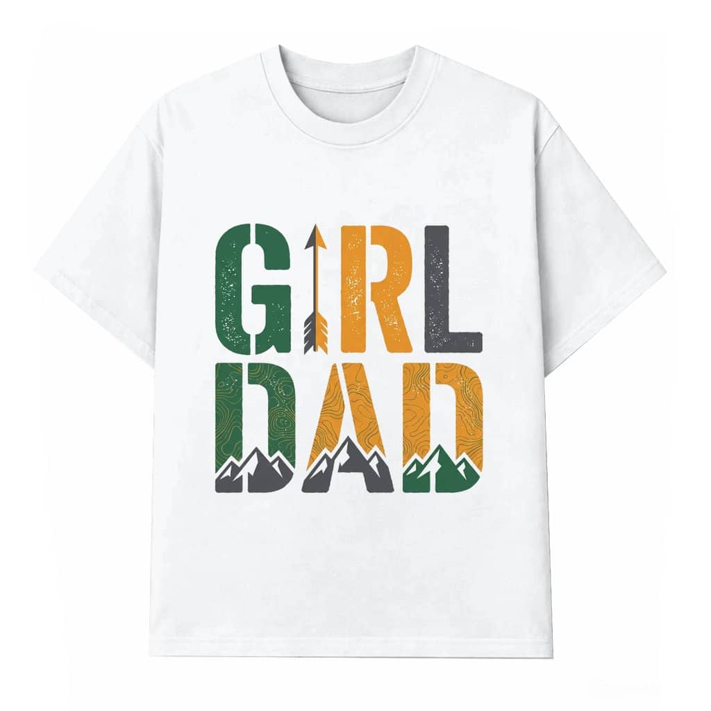 Archery Girl Dad T-shirt – Father's Day Gift for Dad Retro