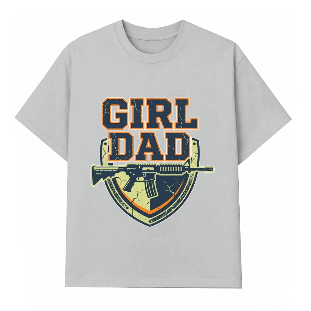 Retro Girl Dad T-shirt – Father's Day Gift for Dad Funny
