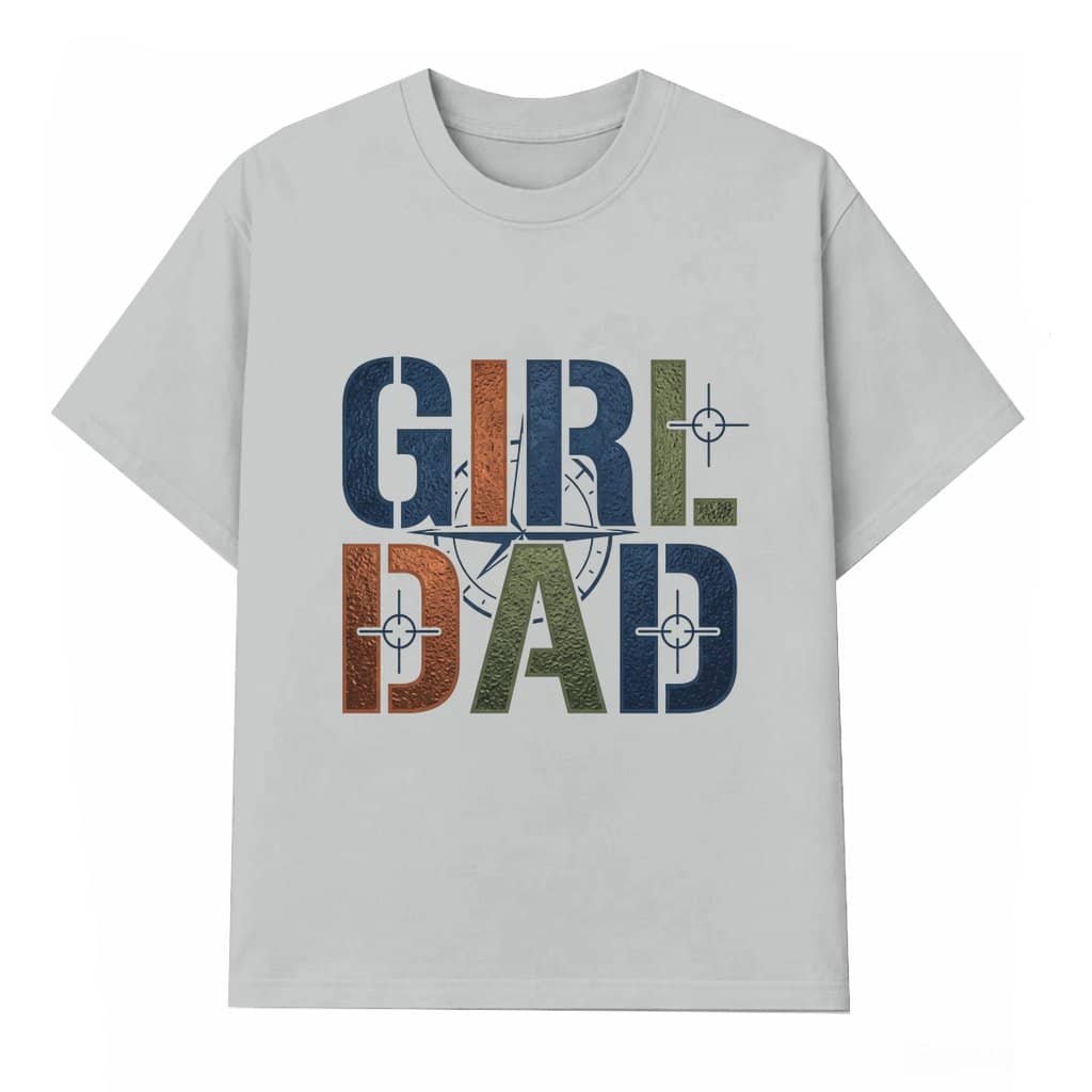 Girl Dad Sniper Scope Graphic T-shirt – Father's Day Birthday Gift for Dad
