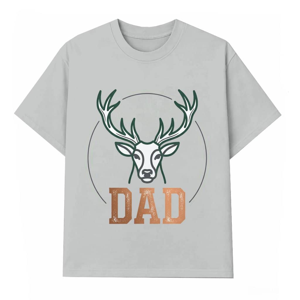 Hunting Dad Deer T-shirt – Father's Day Gift for Dad Minimalist Modern