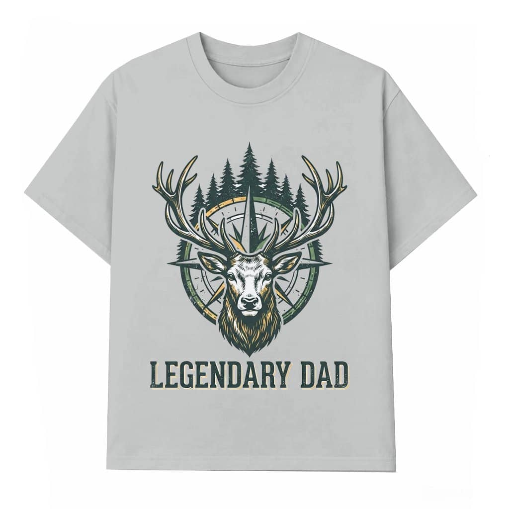 Legendary Deer Dad T-shirt – Father's Day Gift for Dad Buck Hunting Vintage Graphic