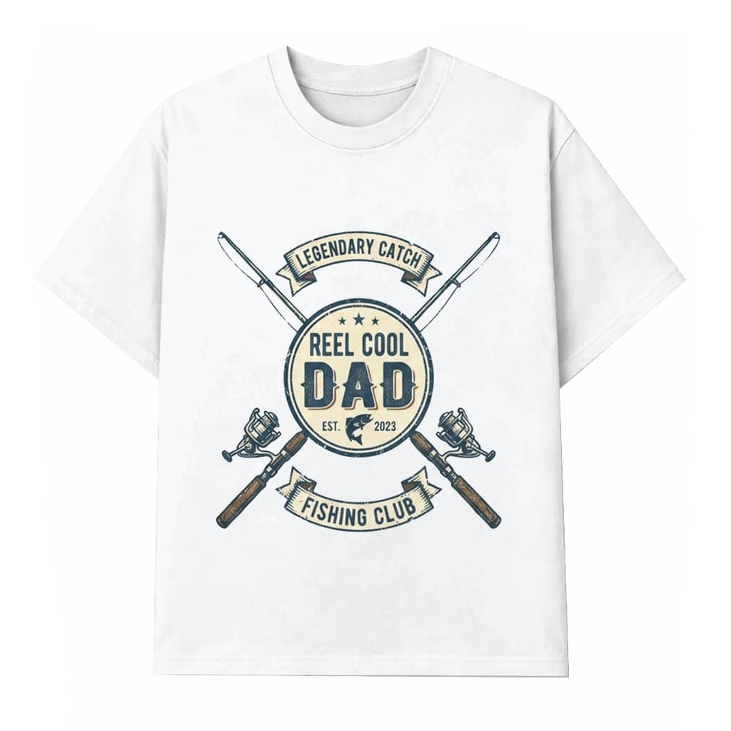 Reel Cool Dad Fishing T-shirt – Father's Day Gift for Dad Funny Fisherman Bass Angler