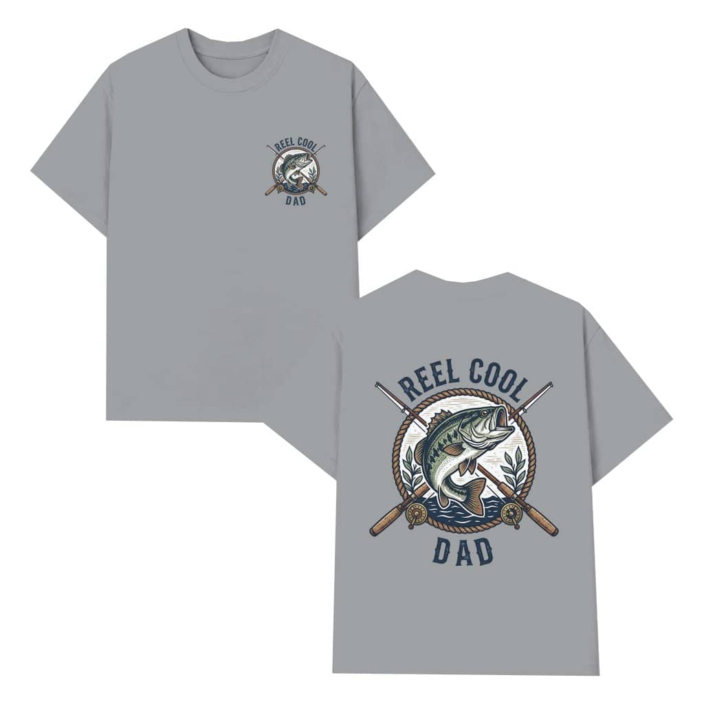 Reel Cool Dad T-shirt – Father's Day Gift for Dad Bass Fishing Angler