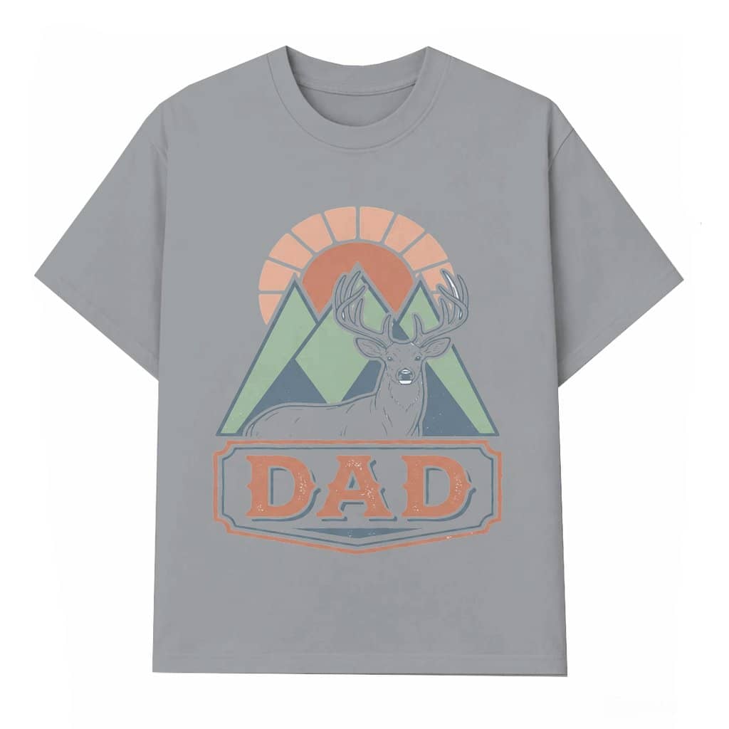 Retro Deer Mountain Buck Hunting T-shirt – Father's Day Gift for Dad