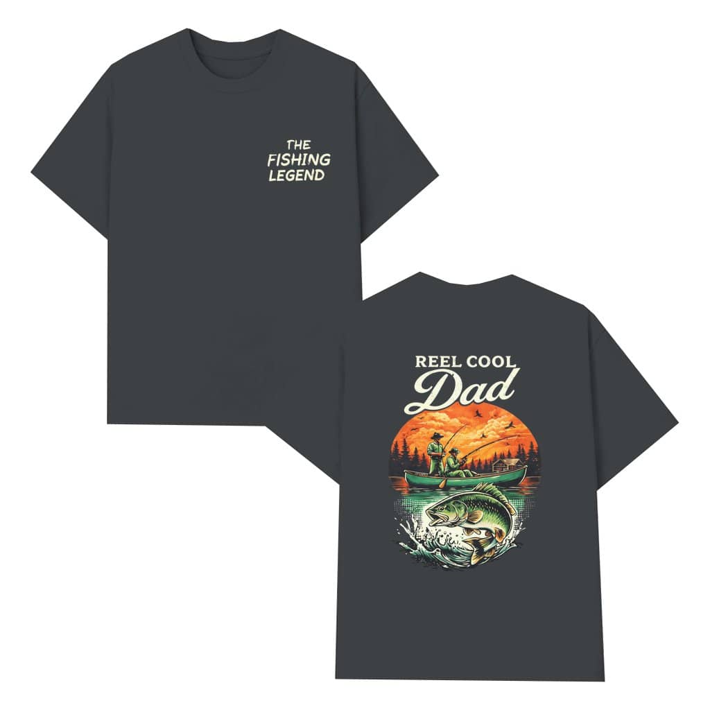 Reel Cool Dad Fishing T-shirt – Father's Day Gift for Dad Bass Fishing Graphic