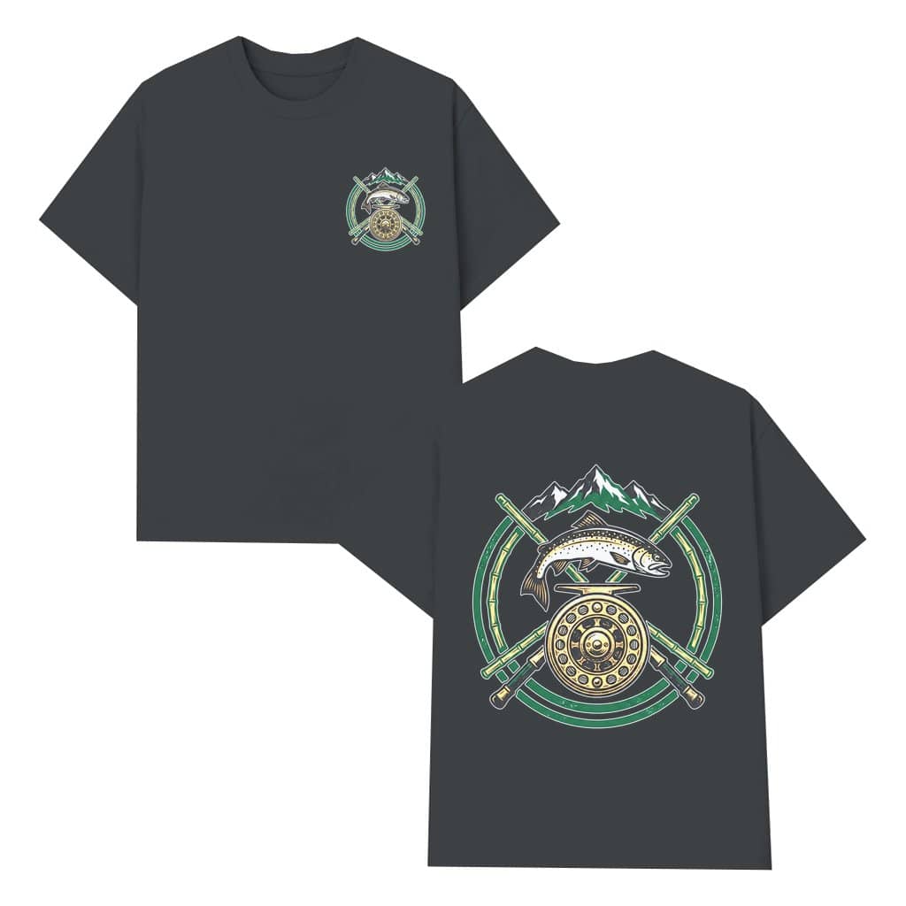 Fly Fishing Trout T-shirt – Fishing Gift for Fisherman Outdoor Mountain