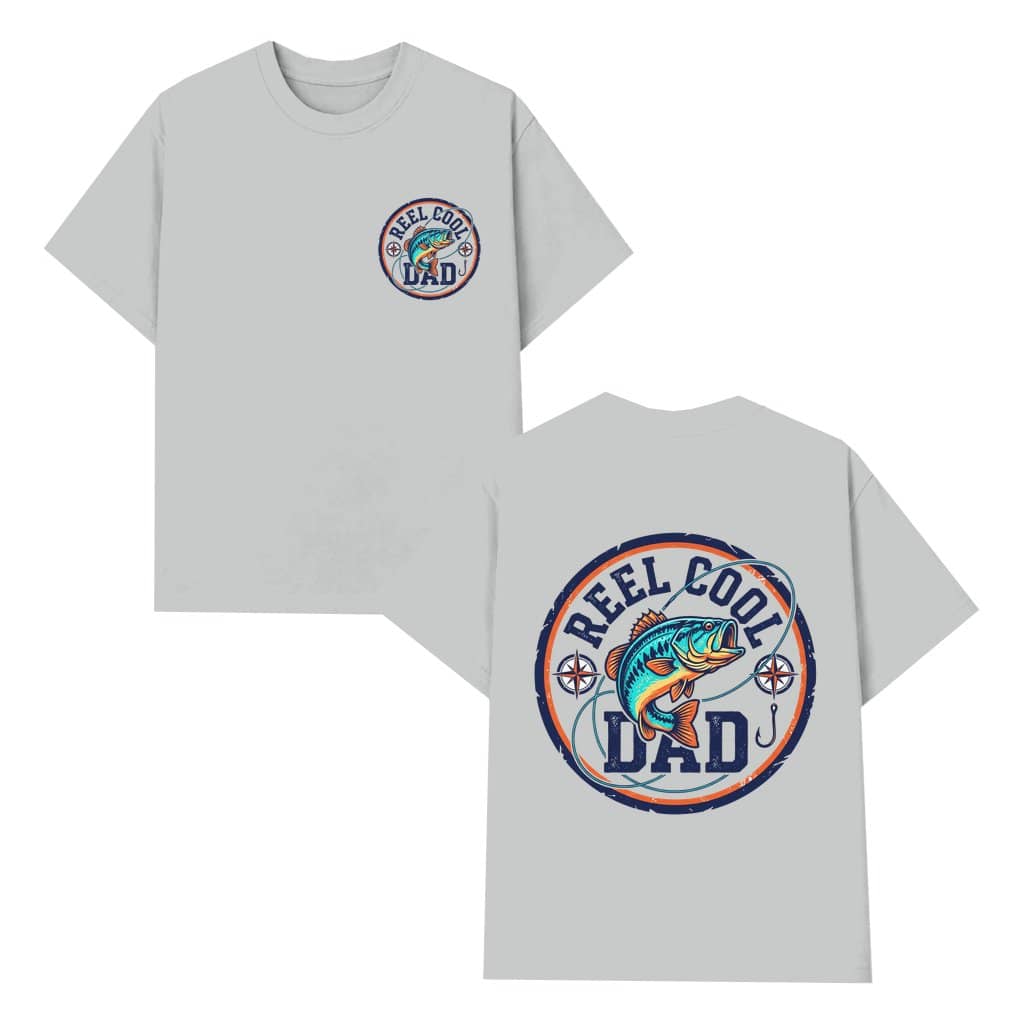 Reel Cool Dad T-shirt – Funny Father's Day Fishing Gift for Dad Husband