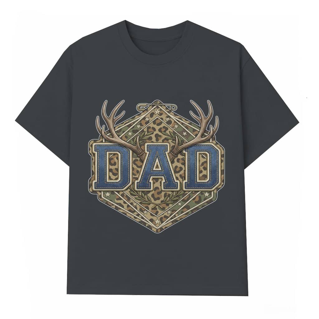 Leopard Hunting Deer T-shirt – Father's Day Gift for Hunter Dad