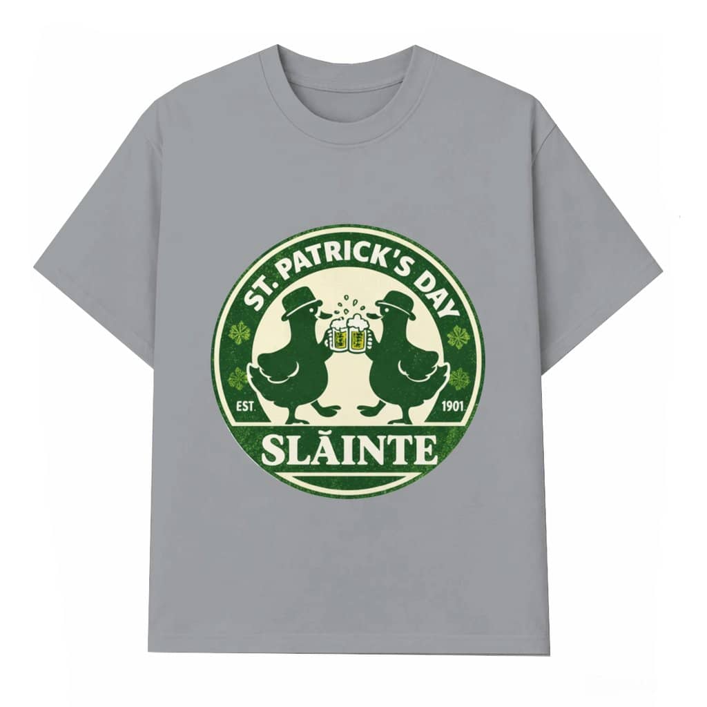 Slainte T-shirt – St. Patrick's Day Gift for Goose Lovers Irish Goose Beer Graphic