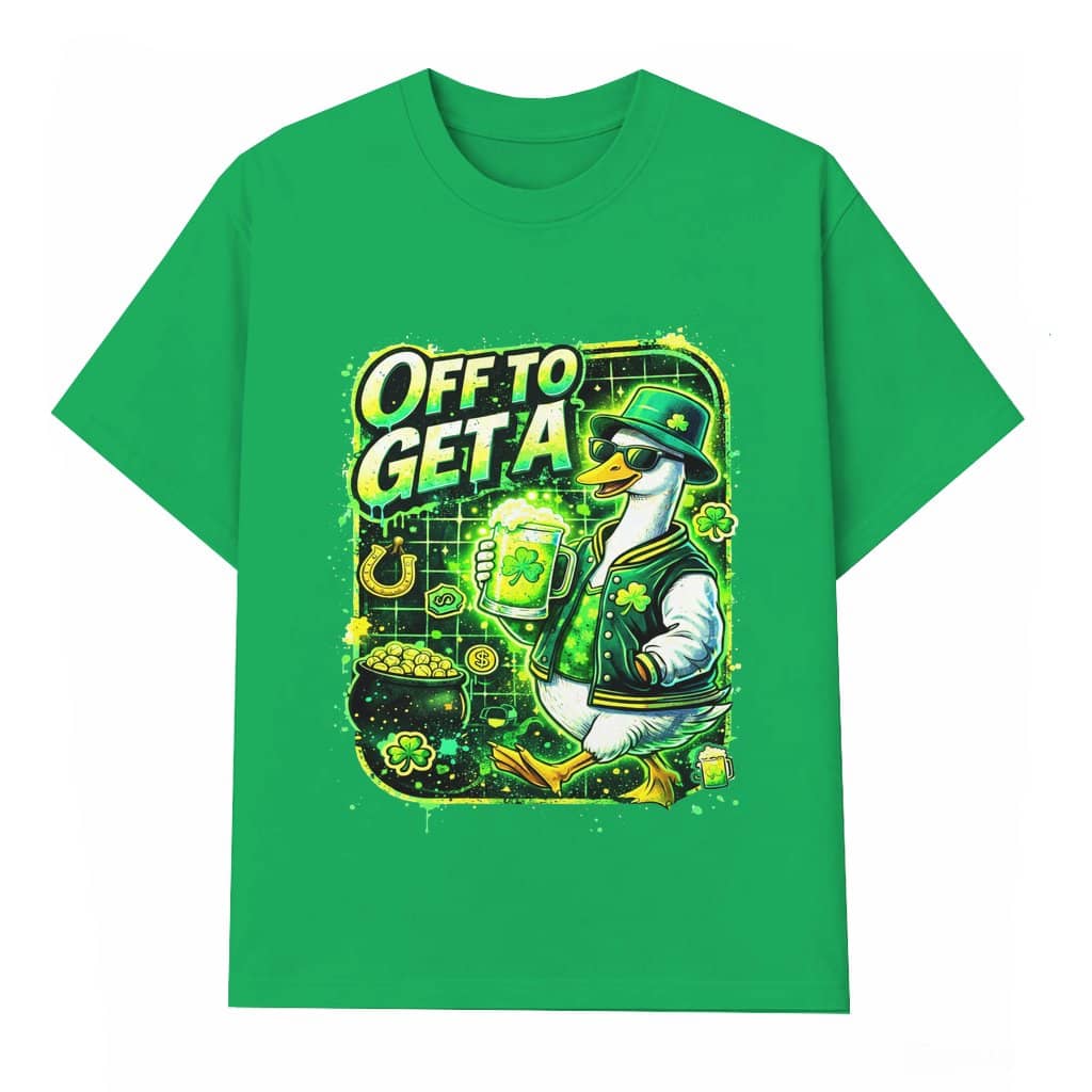 Off To Get A Beer Goose T-shirt – St. Patrick's Day Gift for Him Her Funny