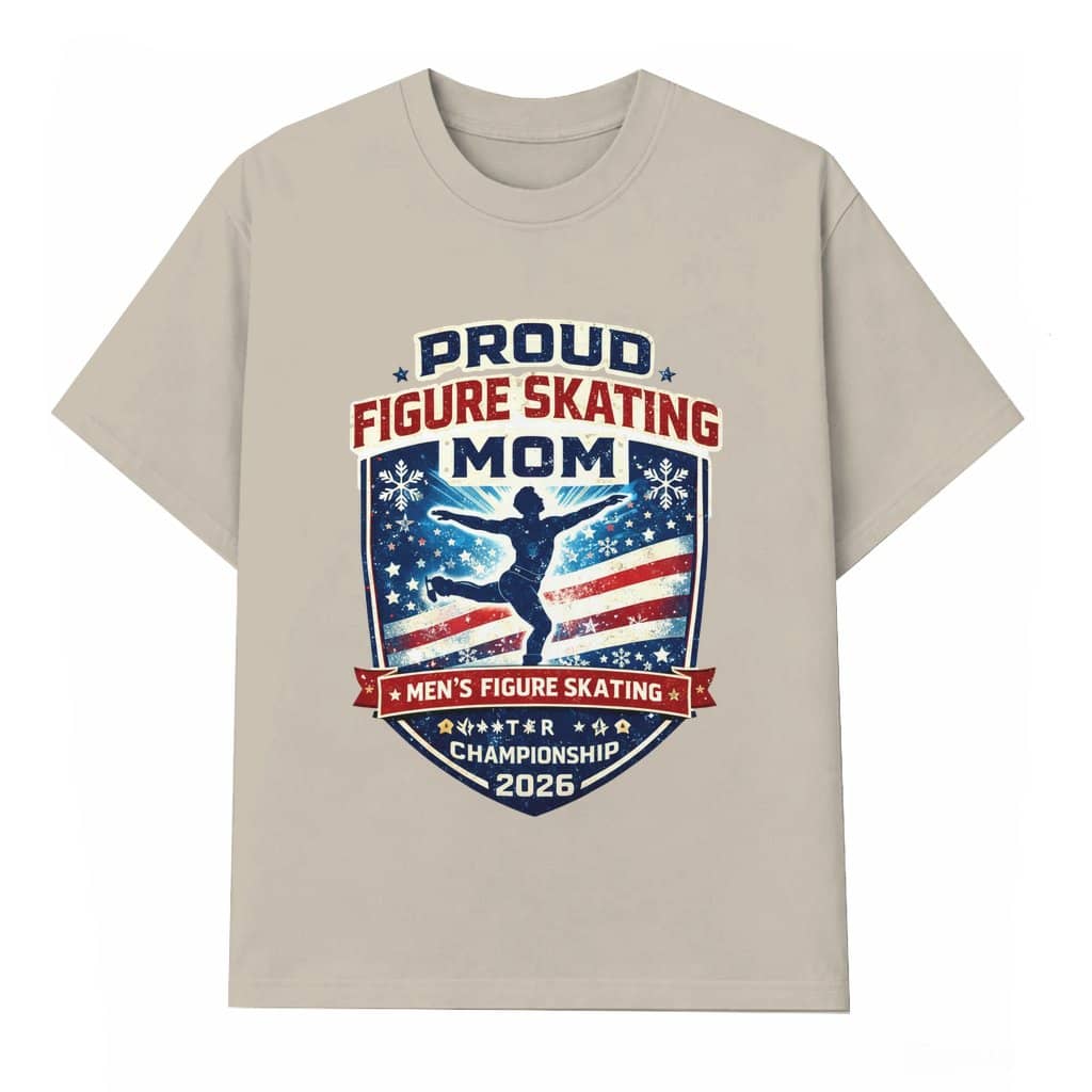 Proud Figure Skating 2026 T-shirt – Gift for Men's Figure Skating Fan Winter Sports