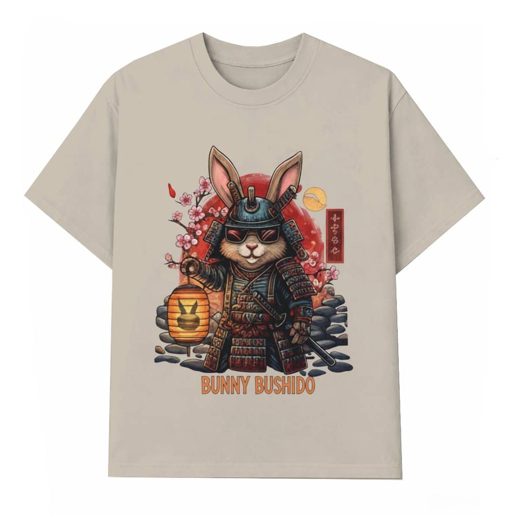 Bunny Bushido Samurai T-shirt – Easter Gift for Men & Women Japanese Rabbit Graphic