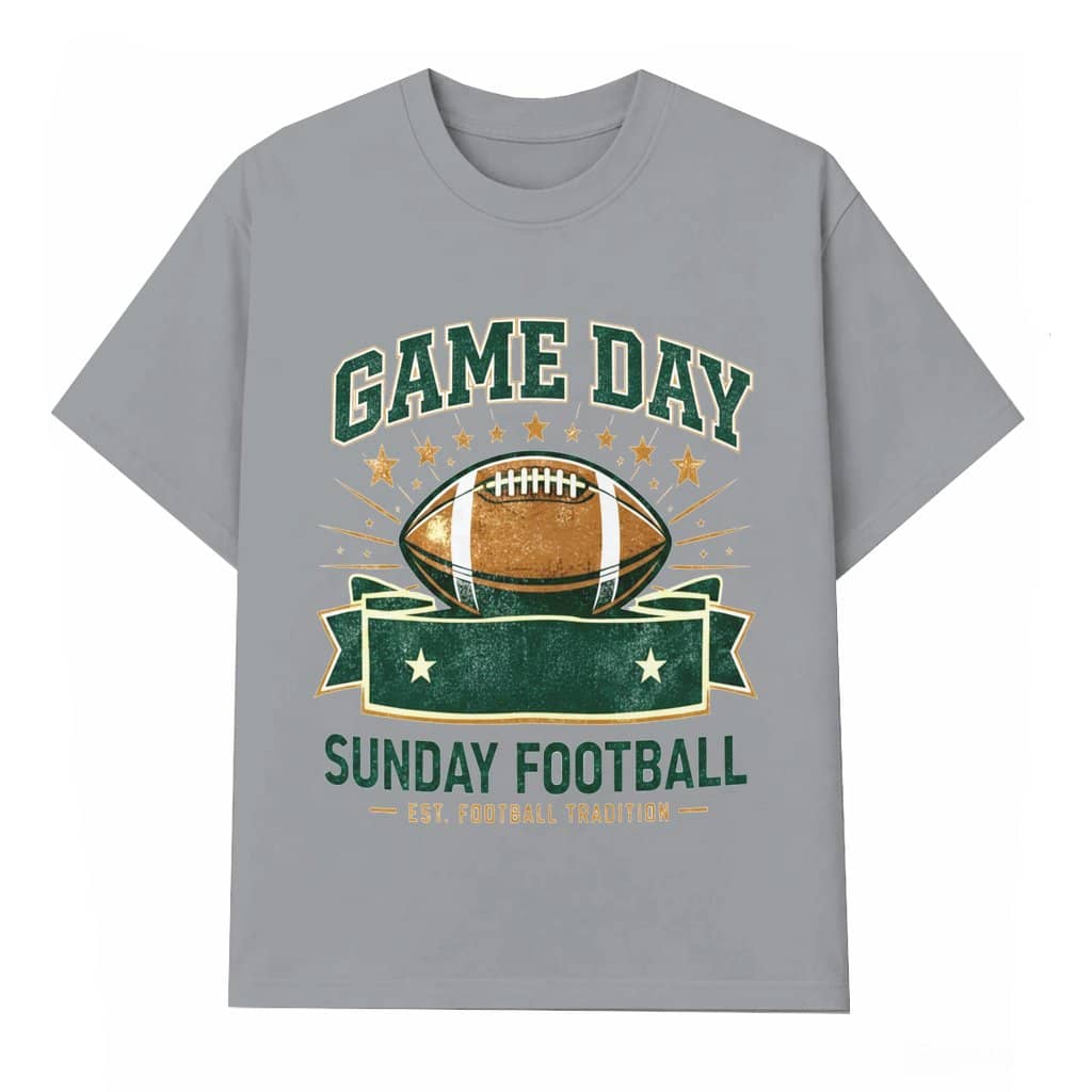 Game Day Sunday Football T-shirt – Football Gift for Dad Vintage Graphic