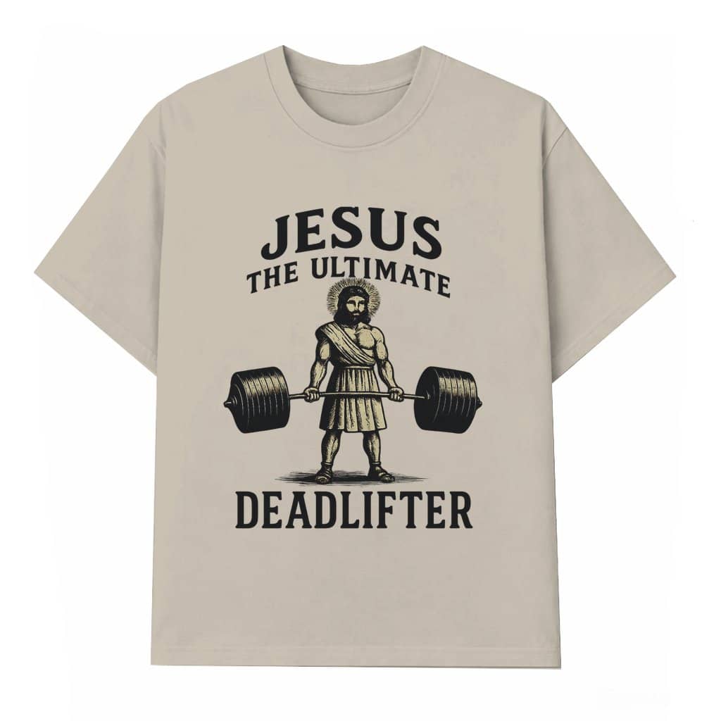 Christian Jesus Ultimate Deadlifter Men's Tee – Easter Gift for Him Gym Funny