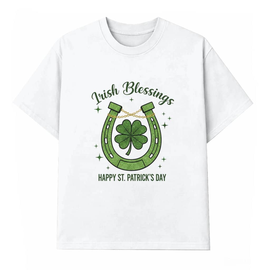 Irish Blessings T-shirt – St. Patrick's Day Gift for Men Women Lucky Clover Irish