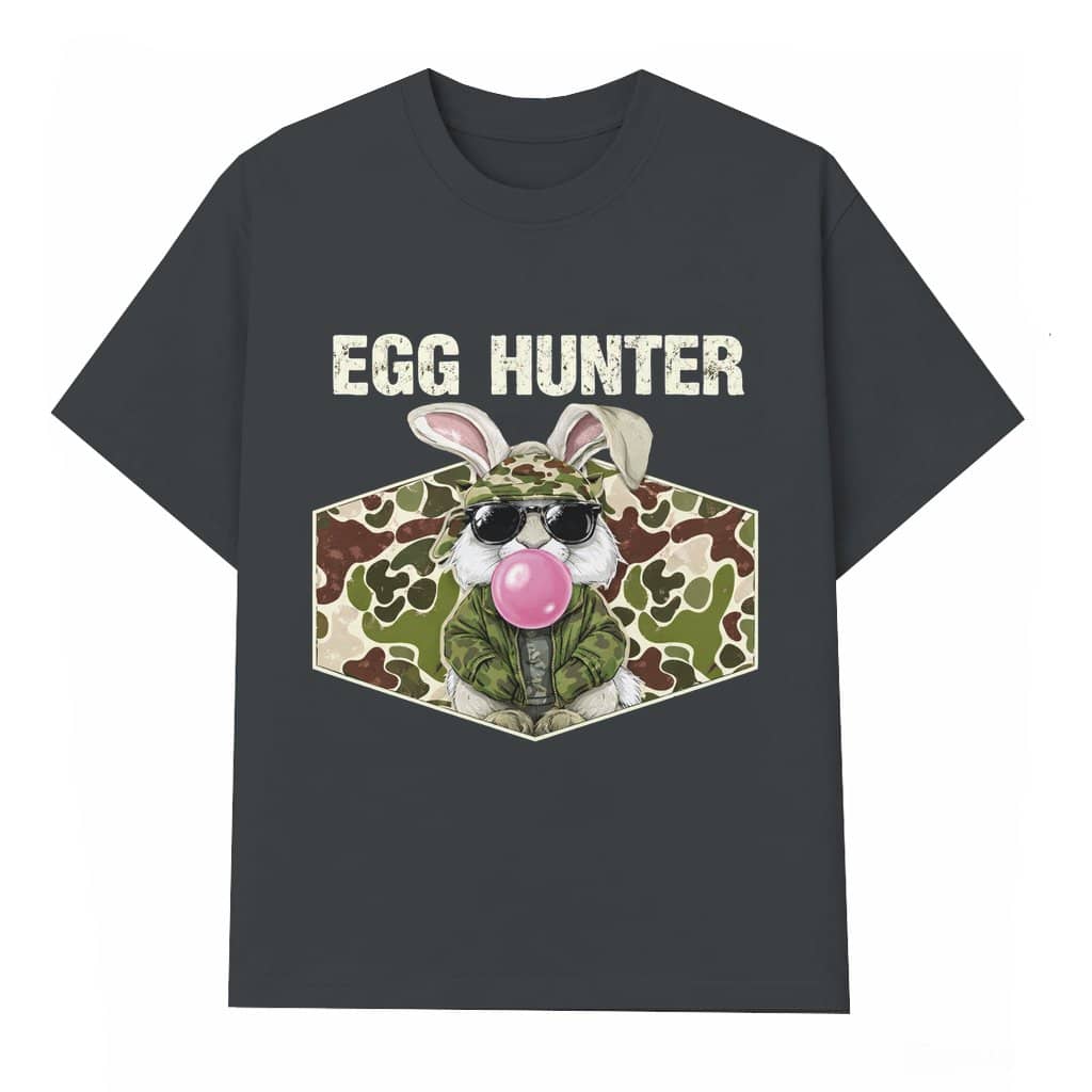 Egg Hunter Bunny T-shirt – Funny Easter Camo Gift for Rabbit Lovers