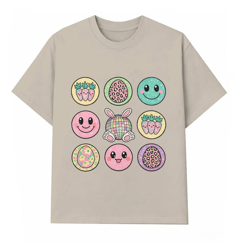Retro Disco Ball Bunny T-shirt – Easter Gift for Friend Funny