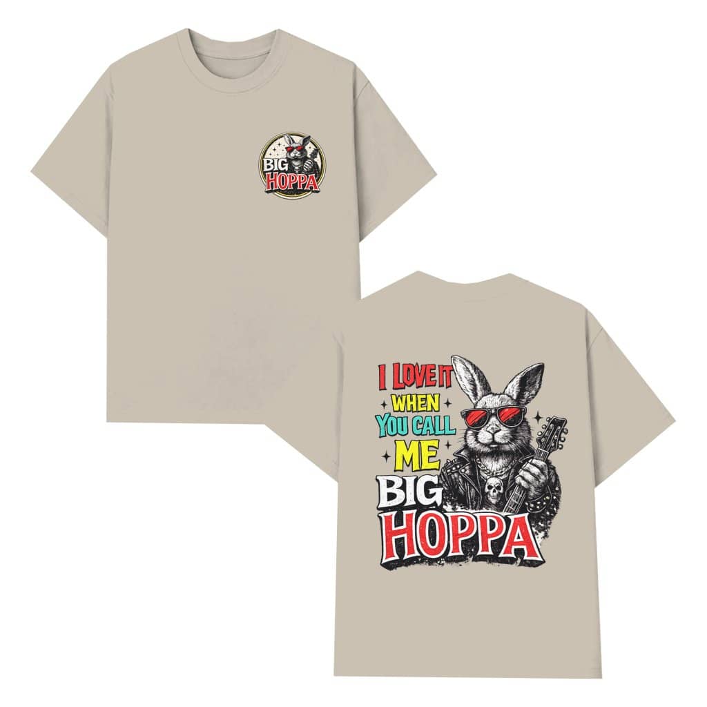 Rockin' with Dad Bunny T-shirt – Easter Gift for Dad Funny Rocker Music Fan