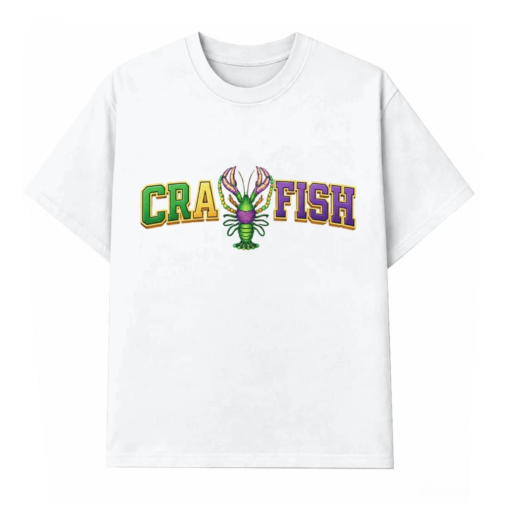 Crawfish T-shirt – Mardi Gras Gift for Fat Tuesday Lovers Funny Louisiana
