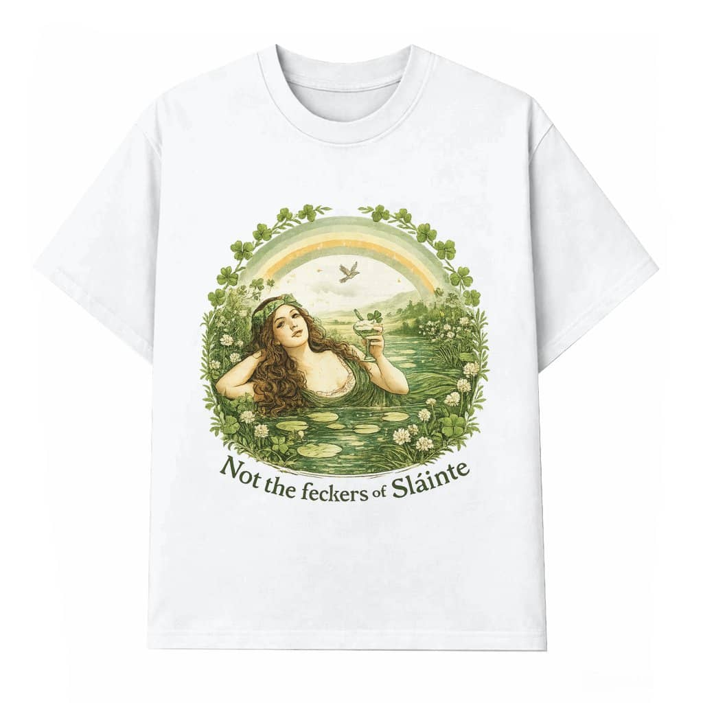 Not The Feckers Of Slainte T-shirt – St Patrick's Day Gift for Girlfriends Mom Vintage Lucky Girl Graphic