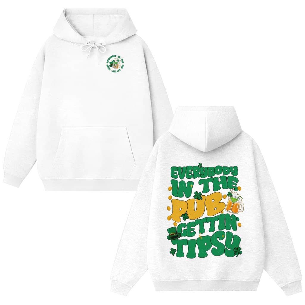 Gettin Tipsy Leprechaun Hoodie – St. Patrick's Day Gift for Men Women Funny Irish