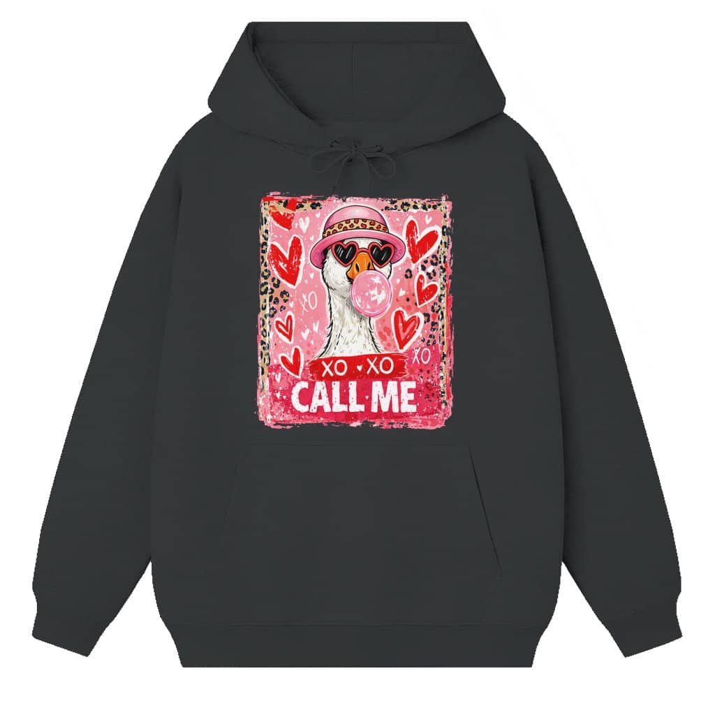 Call Me Duck Hoodie – Valentine's Day Gift for Her Him Funny Cute