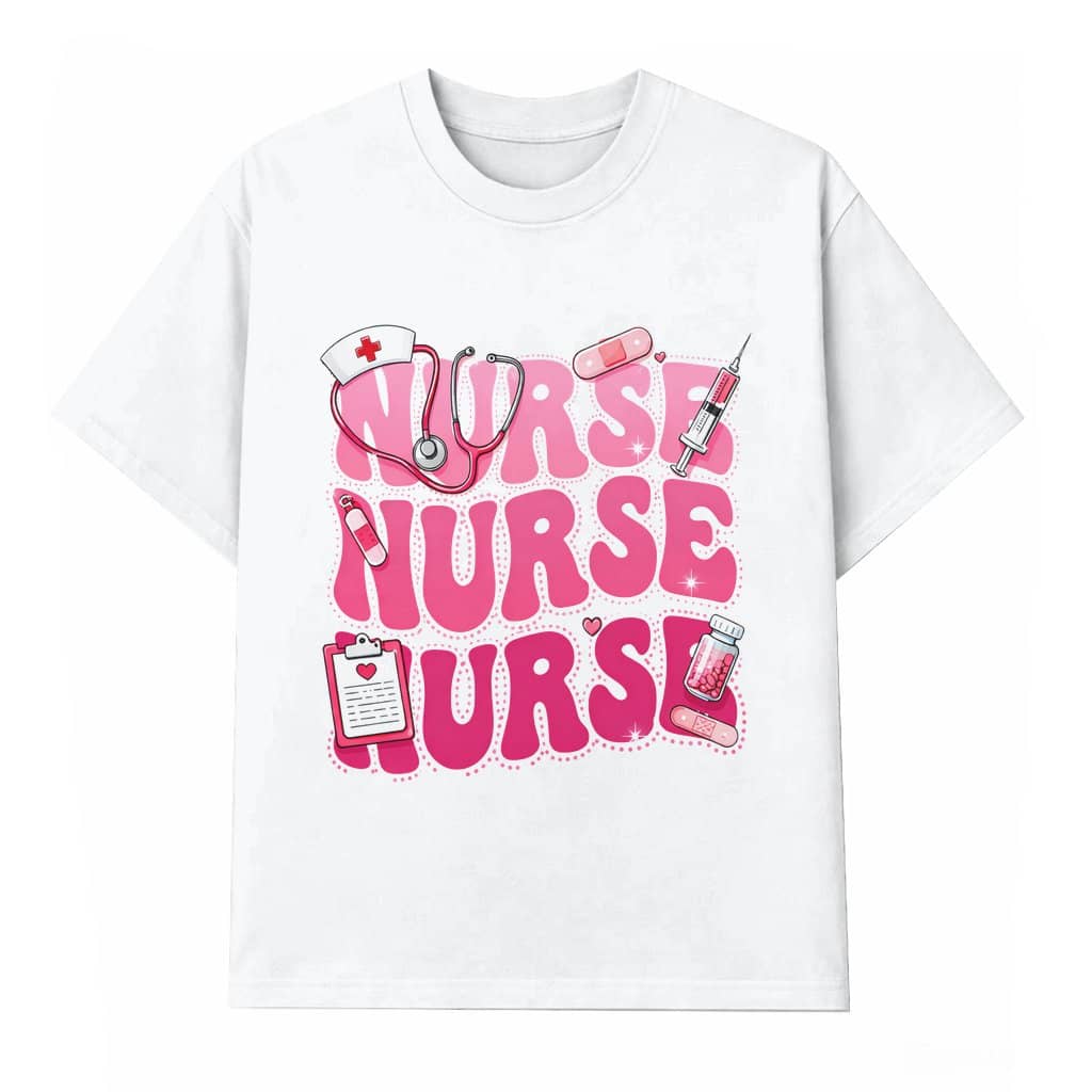 ER Nurse Medical Tools T-shirt – Valentine's Day Gift for Nurse Graphic