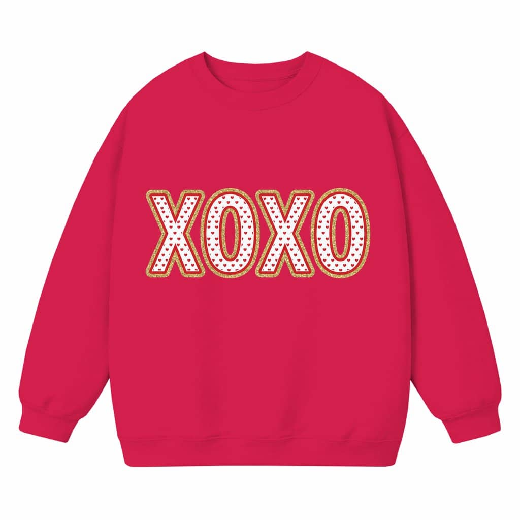 XOXO Valentine Hearts Sweatshirt – Valentine's Day Gift for Women