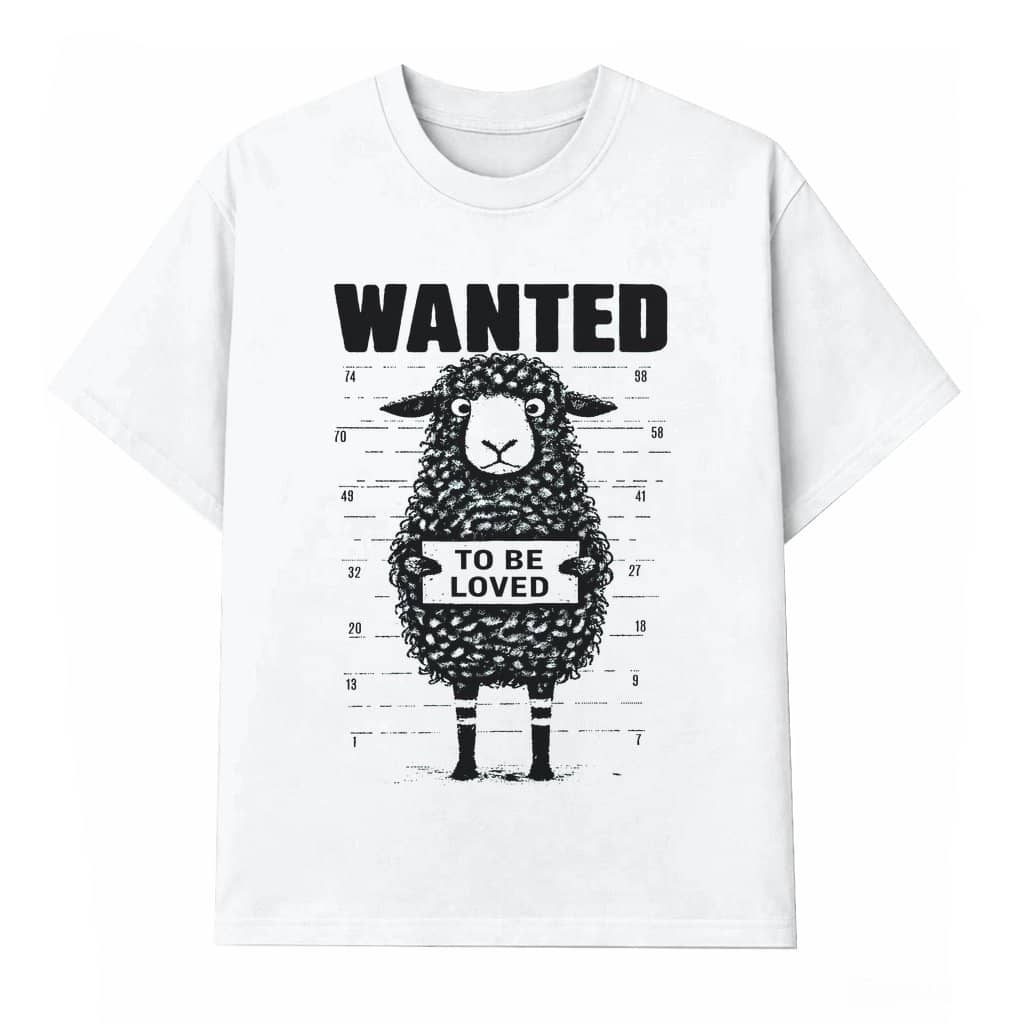 Wanted To Be Loved T-shirt – Valentine's Day Christian Gift Retro Lamb Graphic