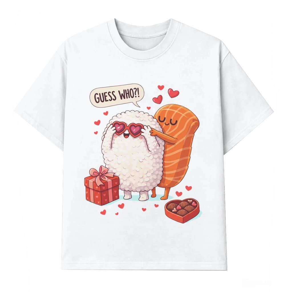 Cute Sushi Hug T-shirt – Funny Valentine's Day Meme Gift for Him Her
