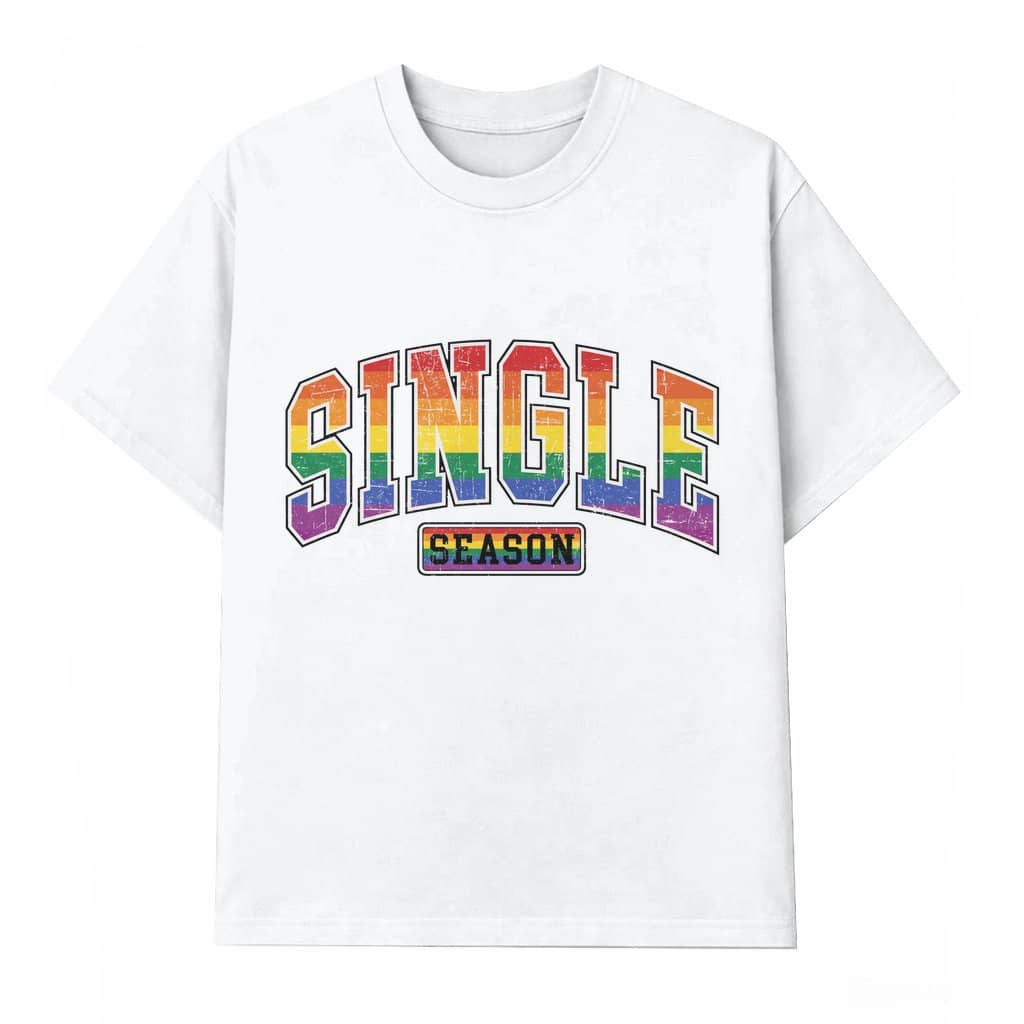 Retro Single Season, Anti Valentine, Single Era LGBT Gift for Valentine