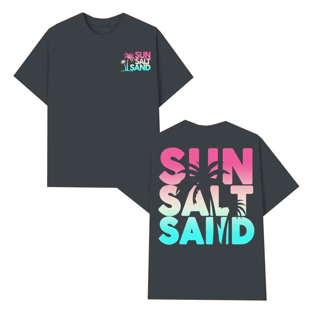 Sun Sand Salt Beach T-shirt – Unisex Gift for Beach Lovers 2 Sided Print