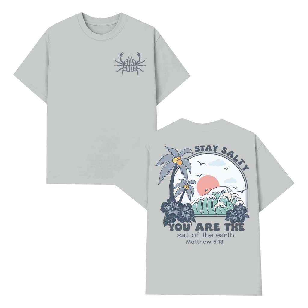 Breezy Wind Pattern T-shirt – Summer Holiday Gift for Women Trendy Comfy 2 Sided