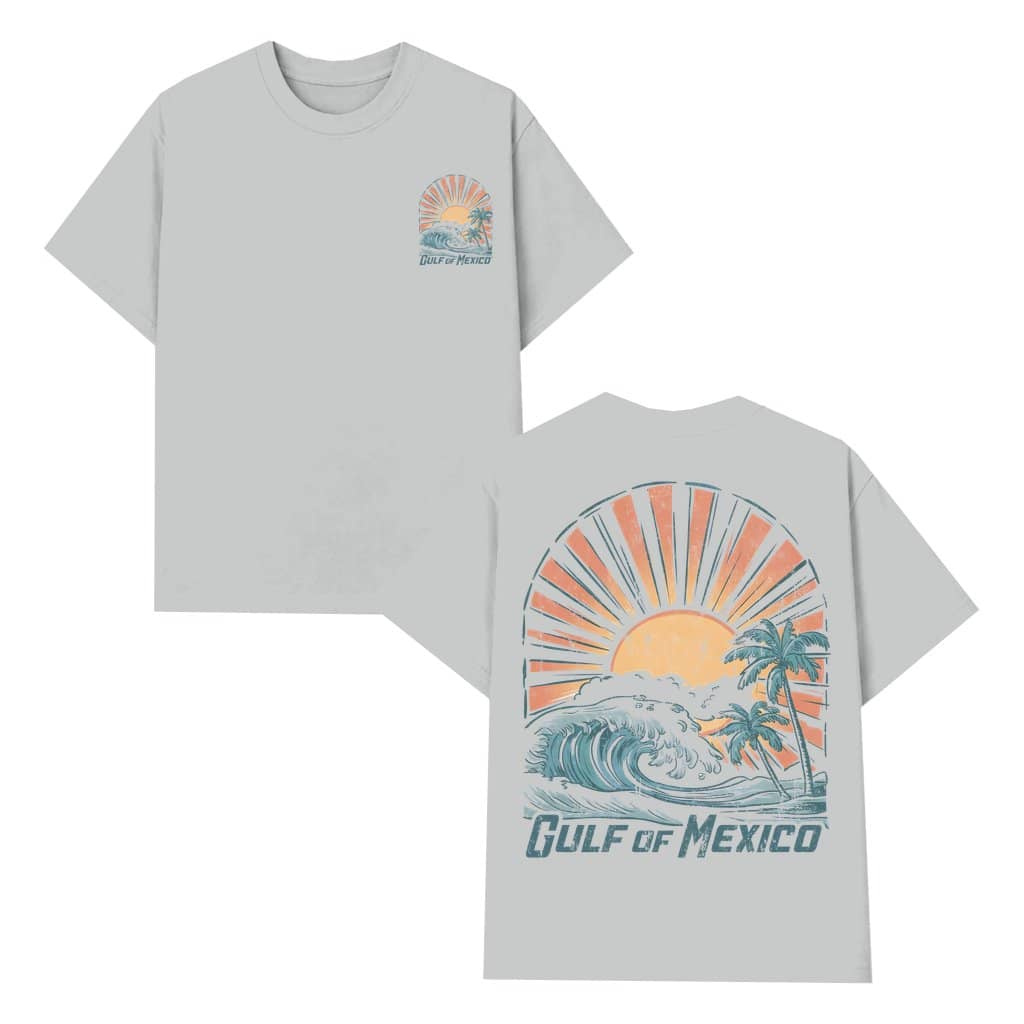 Gulf of Mexico T-shirt – Gift for Beach Lover Gulf Coast 2 Sided Print
