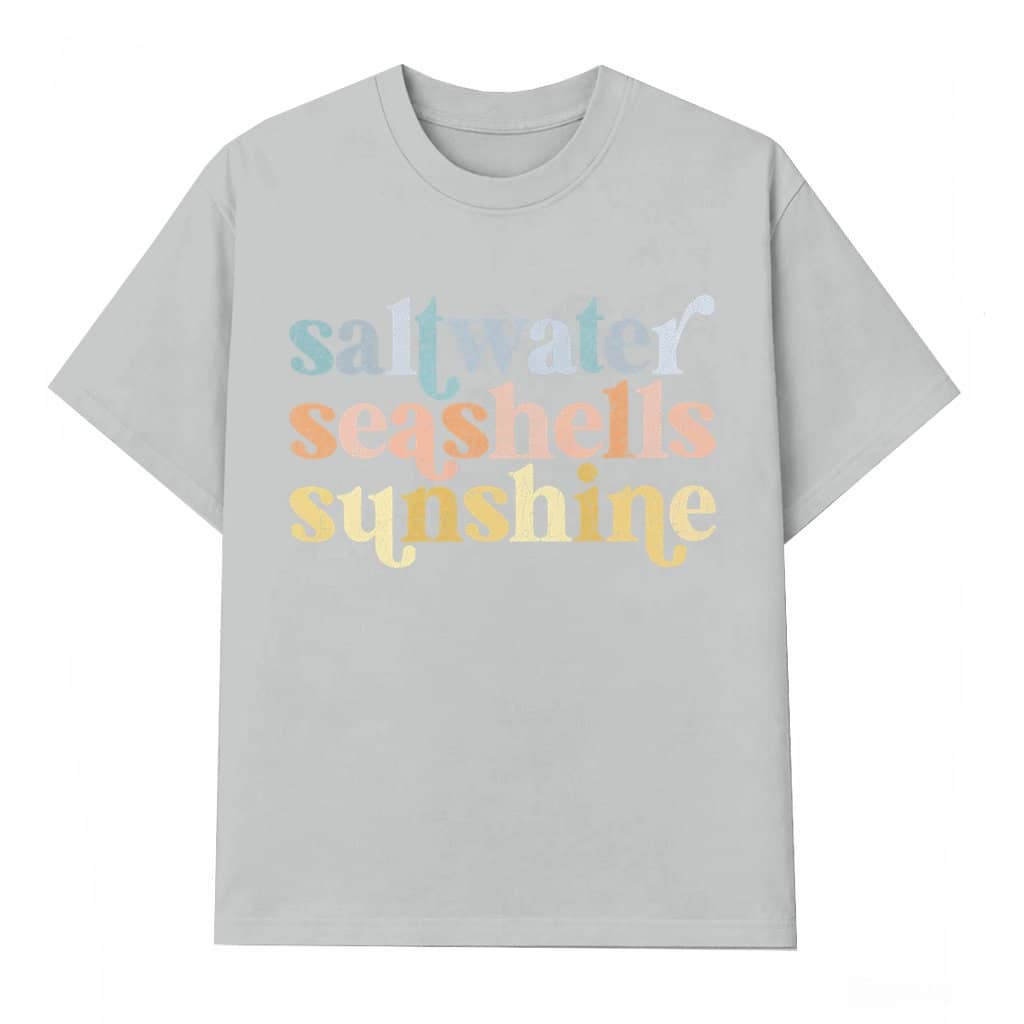 Saltwater Seashells T-shirt – Beach Vacation Gift for Ocean Lover