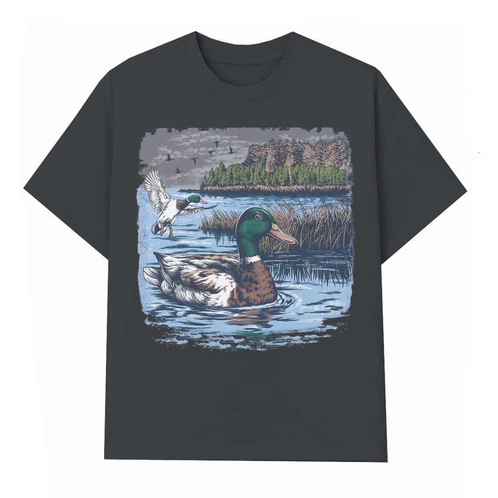 Mallard Duck Hunting Camo T-shirt – Gift for Hunters