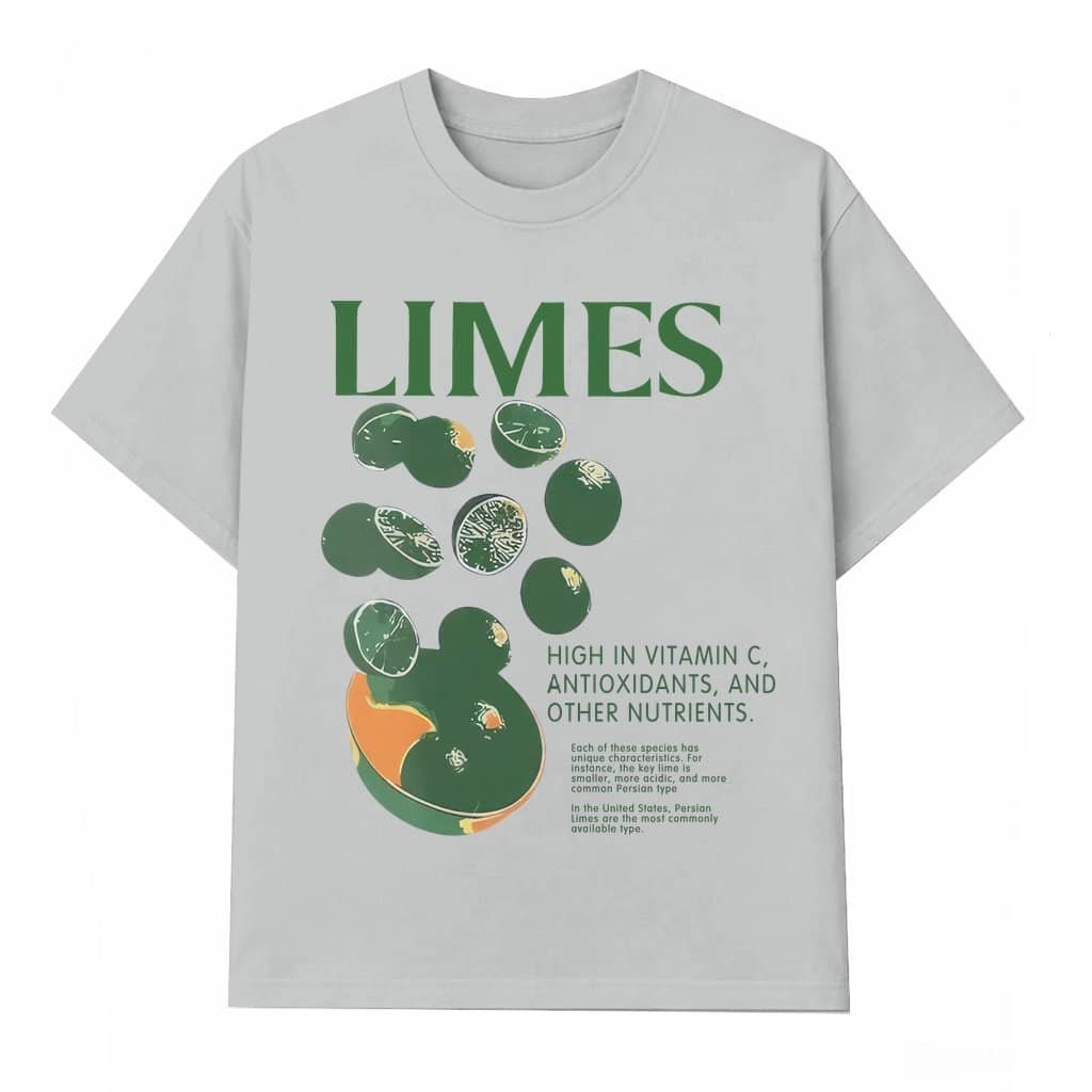 Retro Vintage Limes T-shirt – Gift for Him Her Trendy Fruit Lemon