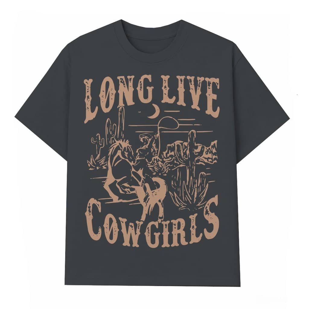 Vintage Western Cowgirl T-shirt – Concert Gift for Women Trendy