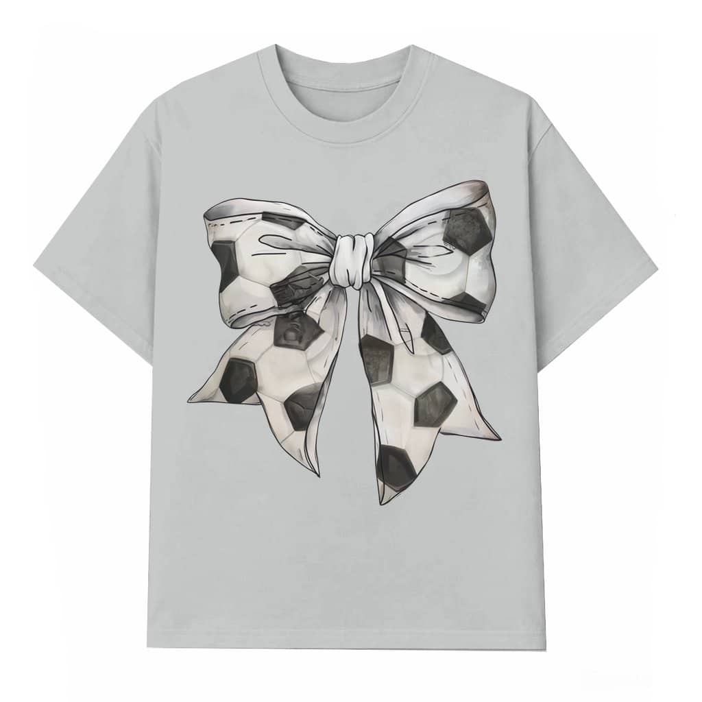 Coquette Soccer Mama T-shirt – Vintage Bow Soccer Mom Gift