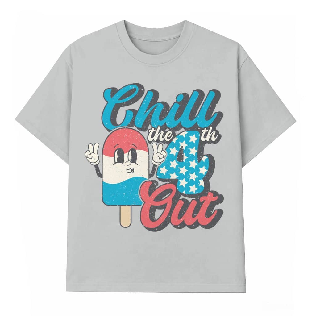 Funny Chill The 4th Out T-shirt 4th of July – Vintage America Flag Gift