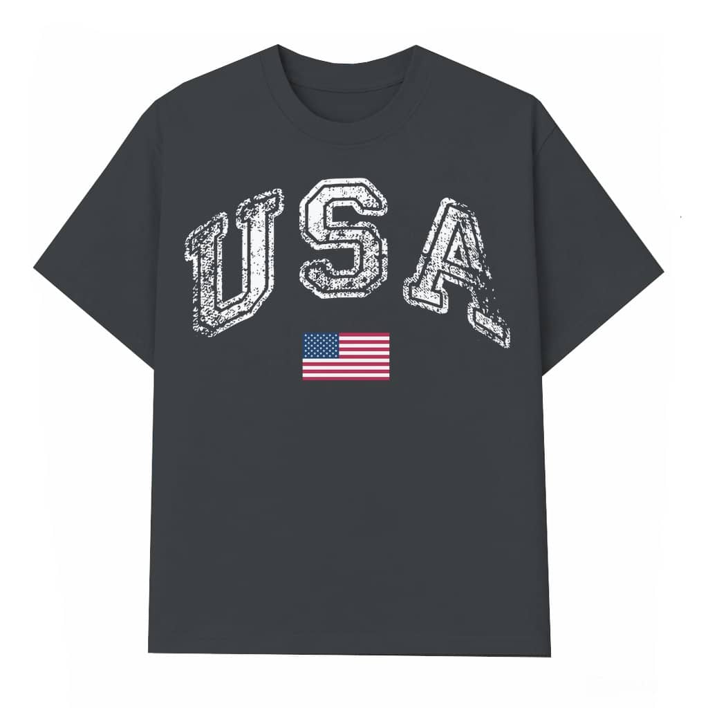 Retro USA T-shirt – 4th of July Patriotic Gift for Americans