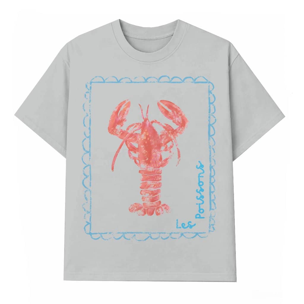 Sea Lobster T-shirt – Summer Beach Gift for Beach Lover Vintage Nautical