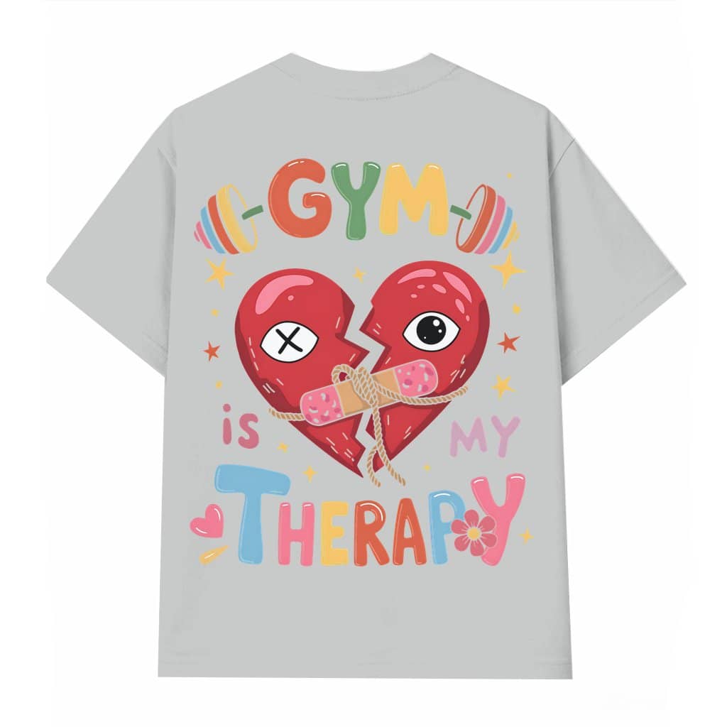 Vintage Gym Fixed My Heart T-shirt – Workout Gift for Men and Women
