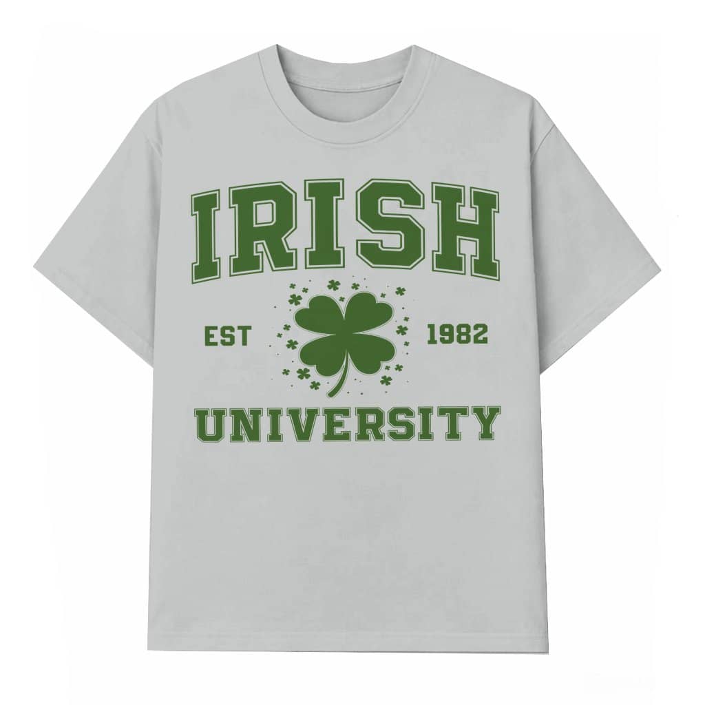 Irish Lucky Clover T-shirt – St. Patrick's Day Gift Vintage University Style
